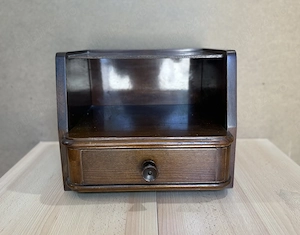 Noptiera Vintage din Lemn; Mic dulap; Suspendat; Sertar