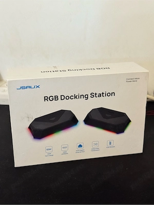 Statie andocare JSAUX Docking station HB1201B, alba , 12 porturi