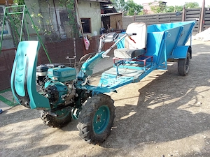 Vând motocultor DKD 1100D NEW-1, 18cp, cu semiremorcuță, cu o axă, atașată. Se vinde și separat. - imagine 8