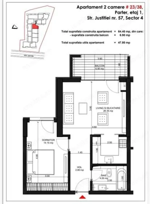 Închiriere Apartament 2 camere modern, lângă Palatul Parlamentu - imagine 12