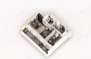 Studio 50.50 mp intr-un ansamblu cu 0% Comision la Achiziție  - imagine 3