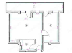 Apartament 2 camere, 50 mp, finisat, zona Donath