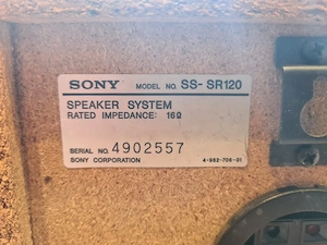 Boxe Sony SS-SR120 50W 16 Ohmi Boxe Surround Pasive - imagine 5