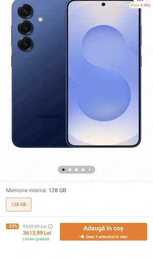 Schimb samsung s25 fe sigilat garantie 2 ani