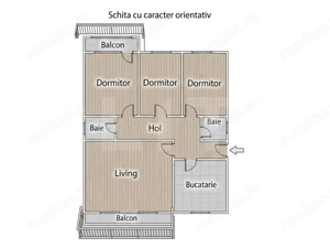 De inchirat: Apartament 4 camere, 78 mp, zona centrala Turda - imagine 15