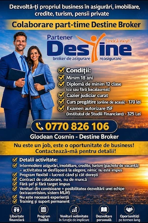 Colaborare part-time asigurări 