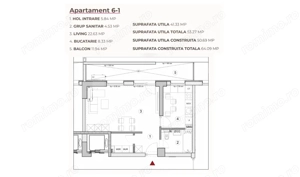 Studio 53.27 mp într-un ansamblu cu 0% Comision la Achiziție - imagine 2