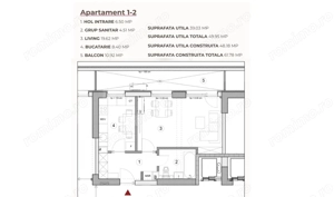 Studio 49.95 mp intr-un ansamblu cu 0% Comision la Achiziție  - imagine 2