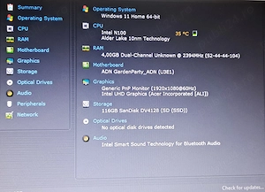 Vand laptop Acer Aspire A 315--Intel N100--SSD 120 GB -- 4GB RAM DDR4 - imagine 2