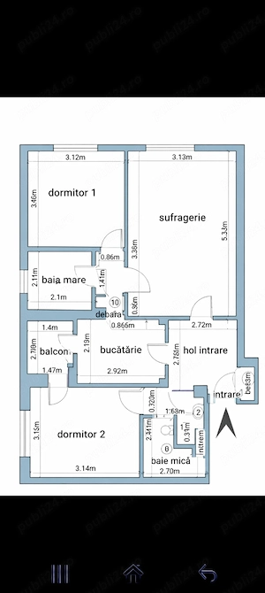 Apartament 3 camere | Etaj 7 din 8 | Bloc 1985 | Sector 2 - imagine 6