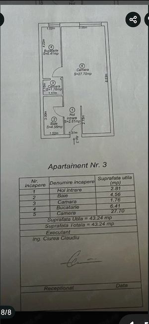 Vând apartament cu 1 cameră zona calea Sagului -Girocului  - imagine 8