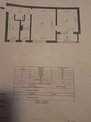 De vânzare apartament 2 camere