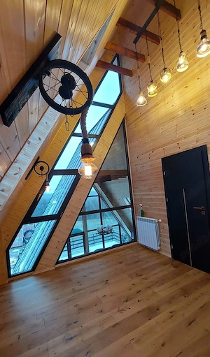 Vând casă exclusivistă, de lux, stil scandinav, tip Kub în formă de A-frame, o casă pasivă,economică - imagine 9