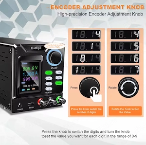 sursă alimentare laborator kuaiqu 1000v 1a   programabilă, display lcd color - imagine 3