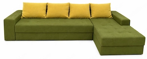 Canapea Extensibila Tip Coltar 3,15 m; Pat cu Lada si Saltea 260x160 cm