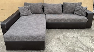 Coltar Extensibil cu Lada; Canapea; Pat cu Saltea 210x130 cm