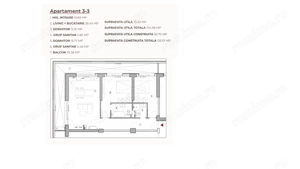 Apartament open space 3 camere 104.58 mp în ansamblu cu 0% Comision la Achiziție - imagine 2