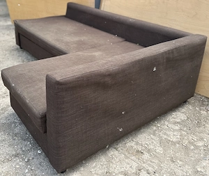 Canapea Extensibila tip Coltar 2,20 m; Pat cu Lada si Saltea 200x140 cm - imagine 4