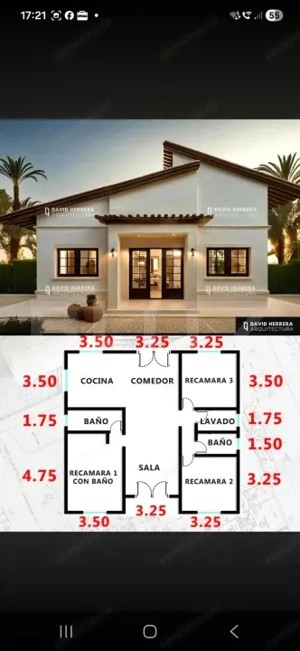 Casa in stadiul de proiect, Arcalia