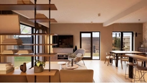 Casă cuplată modernă, 120 Mp | P+E | grădină 110 MP| Sub Cetate – Parcul Poligon