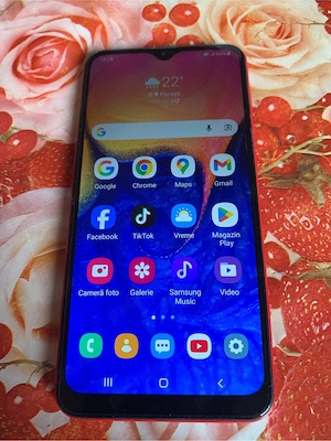  Vand tel samsung A10 dual sim 4G cu folie pe ecran