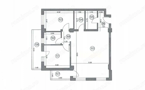 Apartament 3 camere, etaj 2, bloc nou- zona Obcini