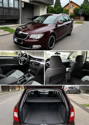 Skoda Superb Combi 1.4 TSI 125 CP 2010 EURO 5 Benzină   Limuzină de familie, confort și spațiu premi - imagine 15