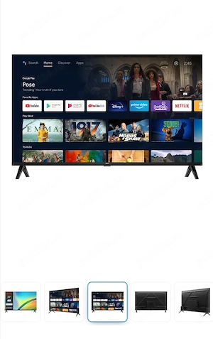 Televizor TCL LED 32S5400AF, 80 cm, Smart Android TV, Full HD, Clasa F - imagine 3