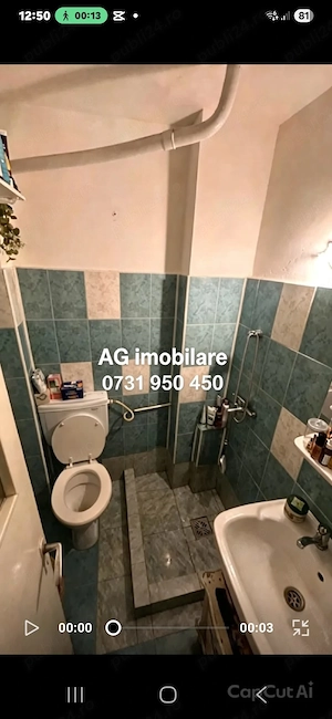 Garsonieră Podu Roș   500 m de Palas Mall -  24 m , - imagine 3