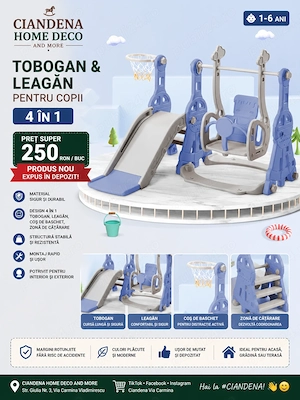 Tobogan 4 in 1 gata asamblat