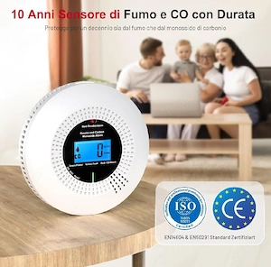 detector wifi fum și monoxid de carbon physen set 3 buc   baterie 10 ani, compatibil tuya - imagine 4