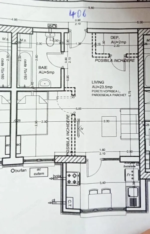 Apartament 2 Camere Tip Studio | Design Luminos| Militari Residence - imagine 20