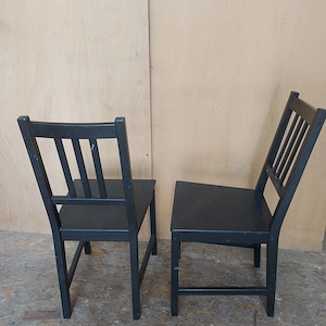 Set 2 Scaune din lemn masiv tip Ikea; Scaun solid - imagine 4