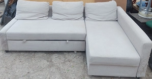 Coltar Extensibil cu Lada; Canapea cu Saltea 200x140 cm; Pat