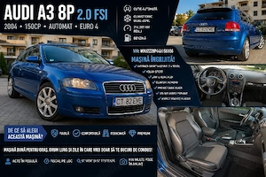 Audi A3 8P 2.0 FSI Automat   150CP   Climatronic   216.000 km   Euro 4