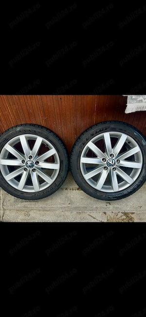 4 Genți aluminiu originale vw r17 