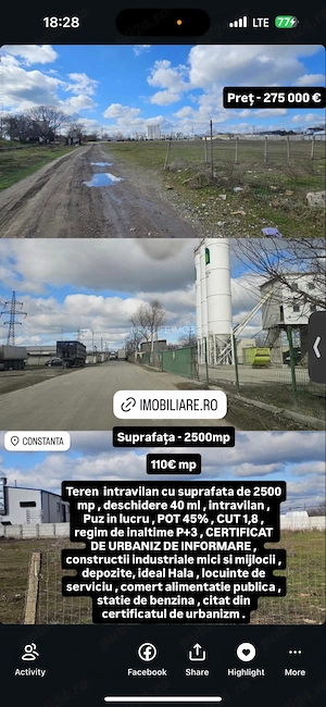 Teren de vânzare Constanța