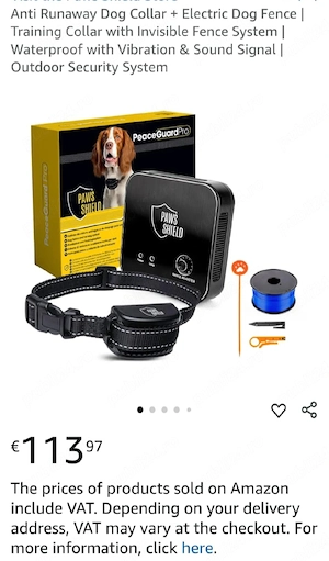 Peace Guard Pro   Zgardă Anti-Evadare + Gard Electric Invizibil pentru Câini, Rezistentă la Apă