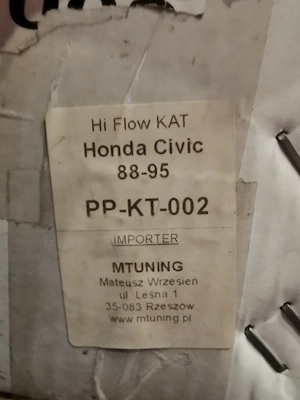 Catalizator sport Honda Civic 88-95 - imagine 2