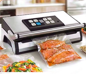 Aparat de vidat alimente 110W 90kPa  Vacuum Sealer profesional Dry Moist cu simpla sigilare si dubla