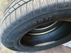 Anvelope 215 60 r17 Michelin și Continental și 4 jenți (roți) originale bmw r16 - imagine 4