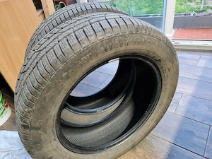 4 roți jante bmw și 2 Anvelope 215 60 r17 continental iarna și 2 Anvelope Michelin vară  - imagine 4