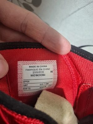 Ghete box Nike Machomai originale, mărimea 40.5-41 (US 7.5)