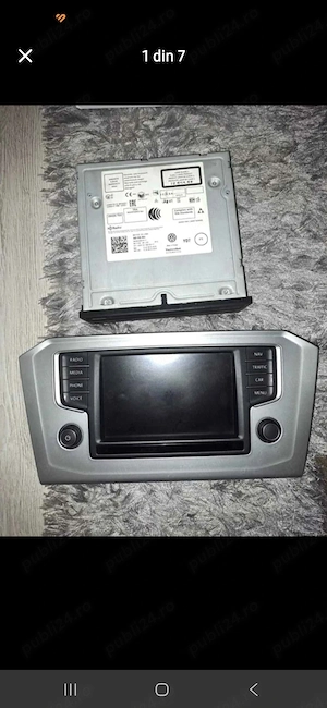  Vand navigație volkswagen passat b8 originala unitate multimedia cu magazie de cd uri  - imagine 2