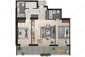 APARTAMENT 3 CAMERE IN COMPLEX CU PREMIU DE ARHITECTURA, PARC PRIVAT, LAC  - imagine 2