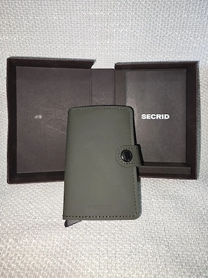 Portofel bărbătesc Carduri cu RFID și mecanism Slide Green   Black