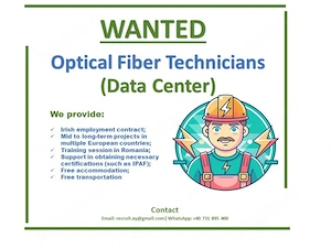 Tehnicieni Fibra Optica - Proiecte in UE