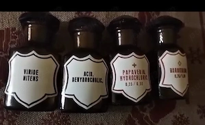 sticle farmacie an 1900