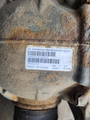 Diferential spate Mercedes ML W166 raport 3.27 cod 1663502714 - imagine 2