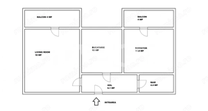 Apartament decomandat de vanzare 2 camere pivnita 2 balcoane - imagine 3